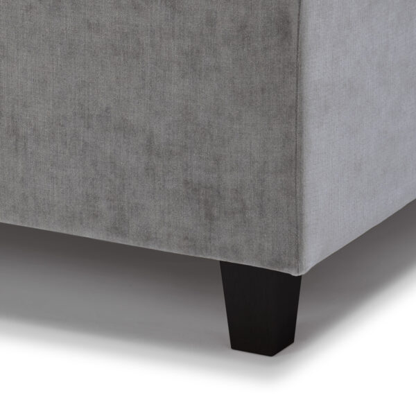 Square tapered leg 11cm, black