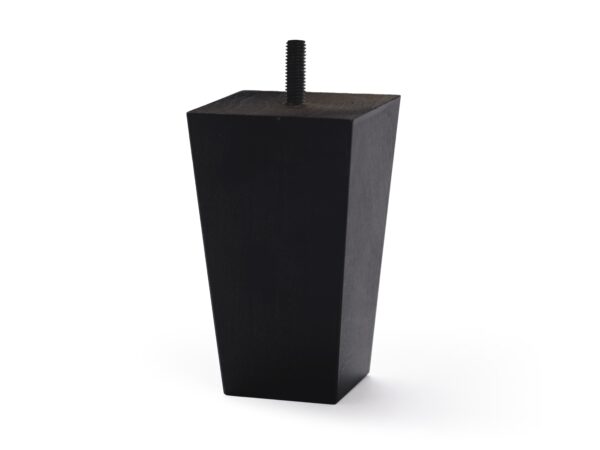 Square tapered leg 11cm, black